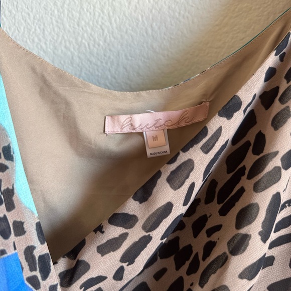 Anthropologie Hutch Mixed Print Wrap Top - Picture 3 of 16